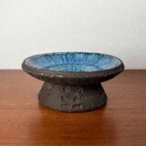 Mid-century modern pottery candlestick by Else and Henry Nielsen for Henri Keramik, 1960s.