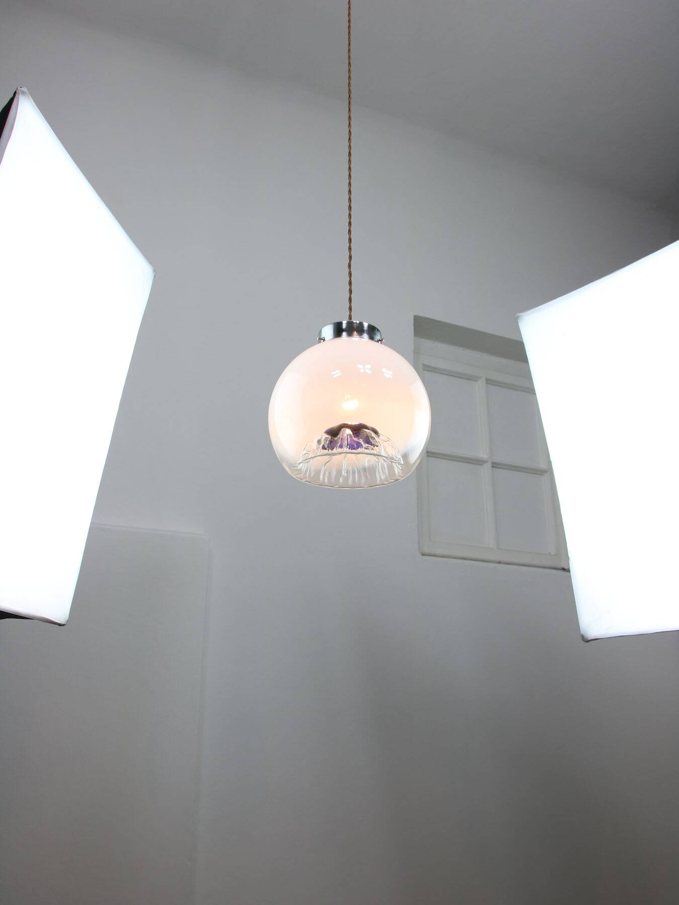 Mid-Century Murano Glass Pendant from Mazzega, 60s