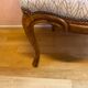 Fauteuil de bureau en noyer du XIX ème, entièrement garni et retapissé.