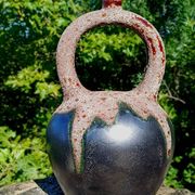 LAMP BASE CERAMIC GLAZE FAT LAVA