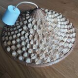 Conical shaped rattan suspension