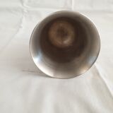 Pair of silver metal timpani