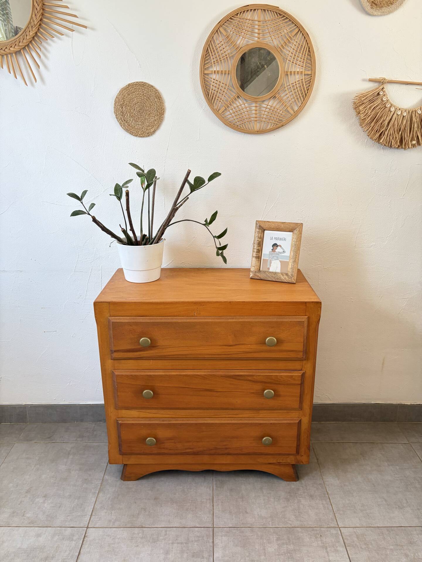 Vintage oak chest of drawers