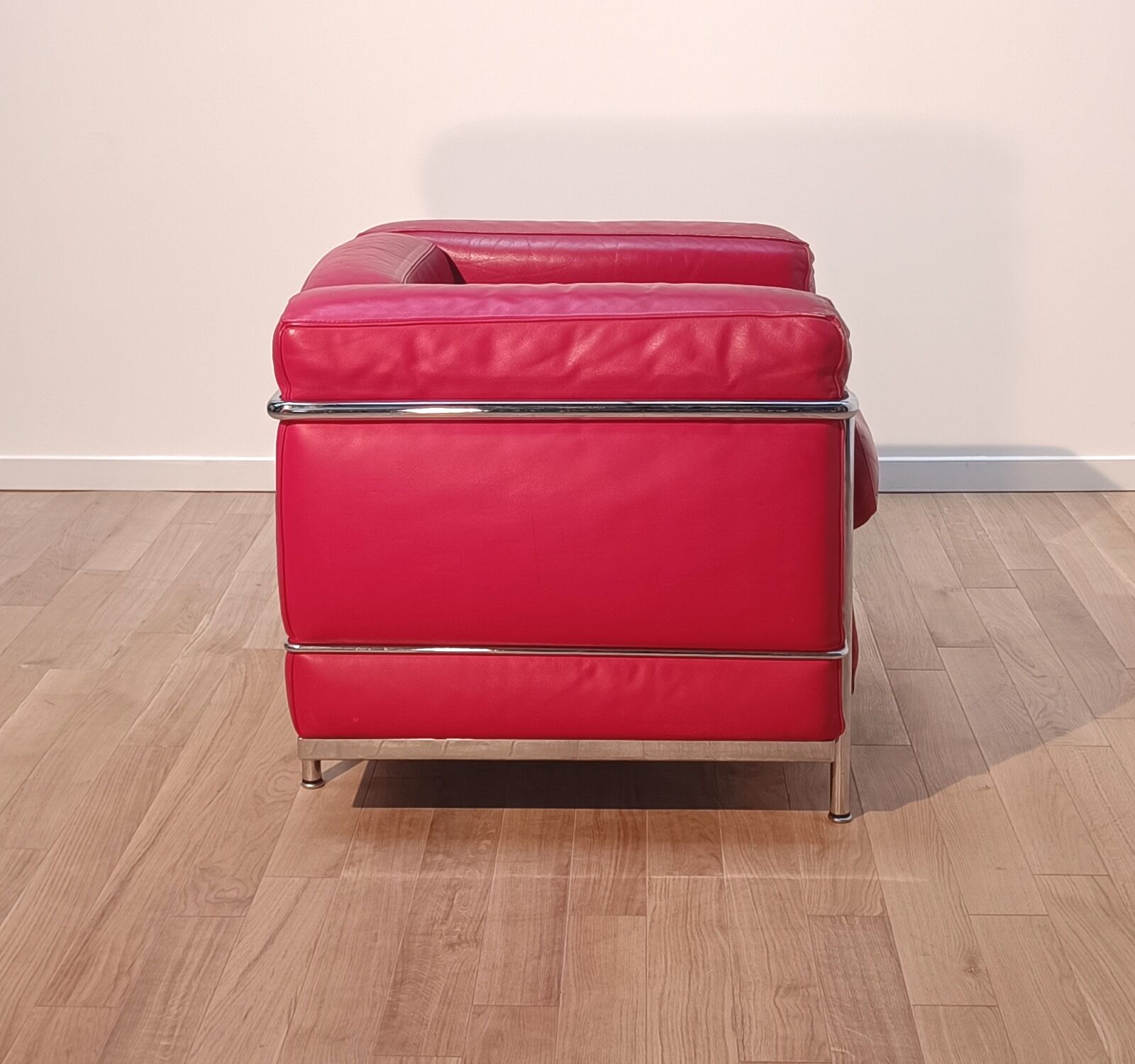 Pair of LC2 armchairs, Le Corbusier for Cassina