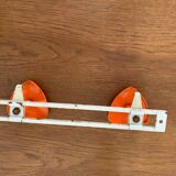 Vintage orange metal patère