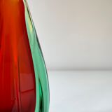Elegant Sommerso vase. Murano