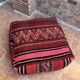 Handmade Berber Kilim pouf, floor cushion