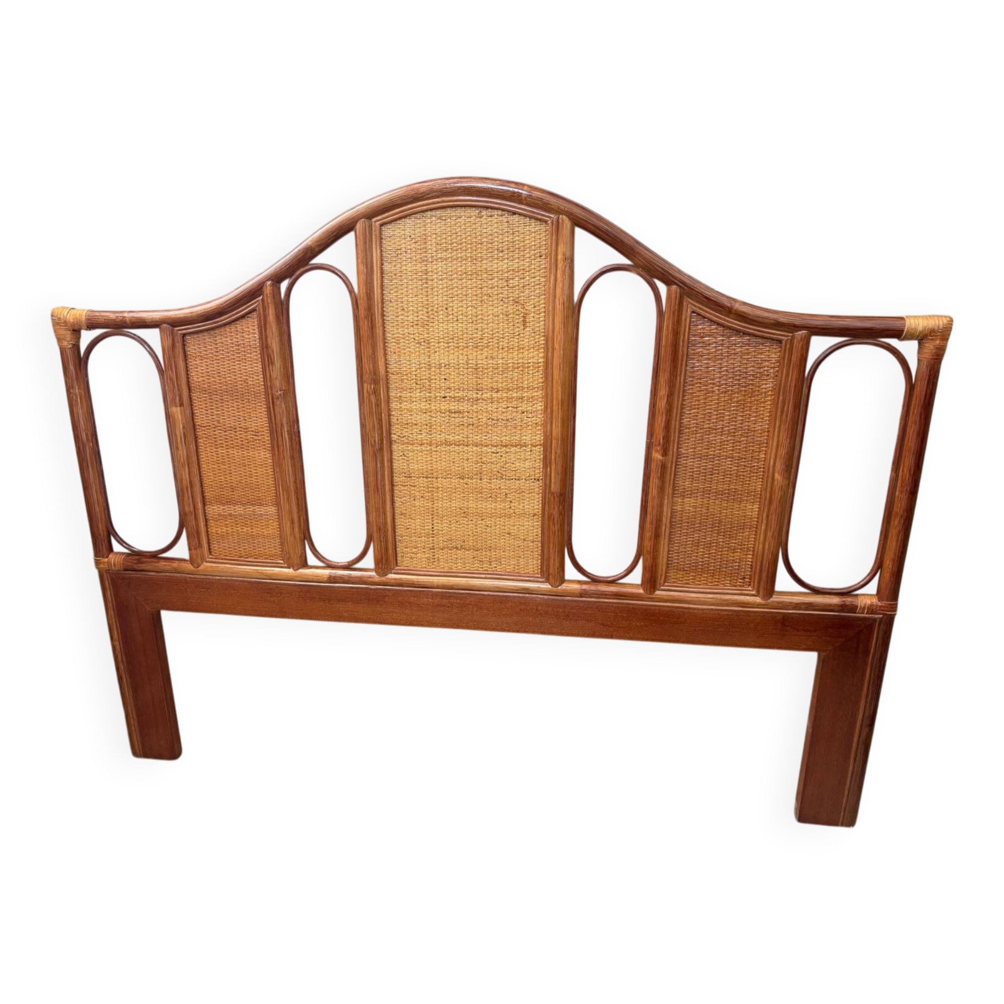 Rattan headboard