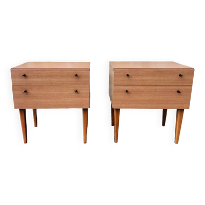 Paire de tables de chevet vintage Circa 60’s/70’s