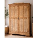 Large Parisian wardrobe in solid wood (renovated)