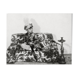 Photograph of a boy with a houka