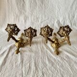 Pair of gilded brass wall lights - Louis XVI style