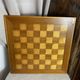 Chess set with wooden board and pieces