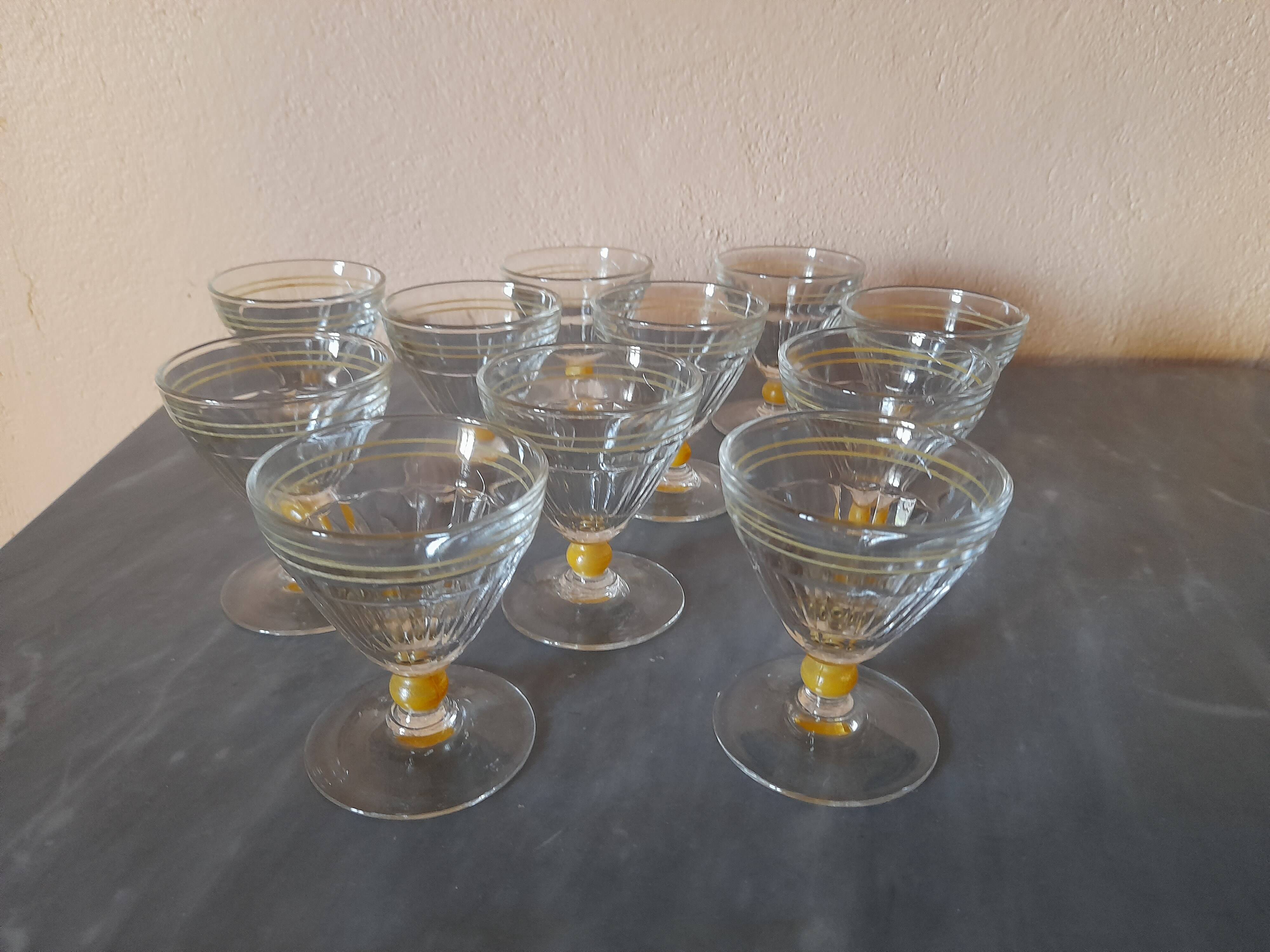 Art Deco wine glasses