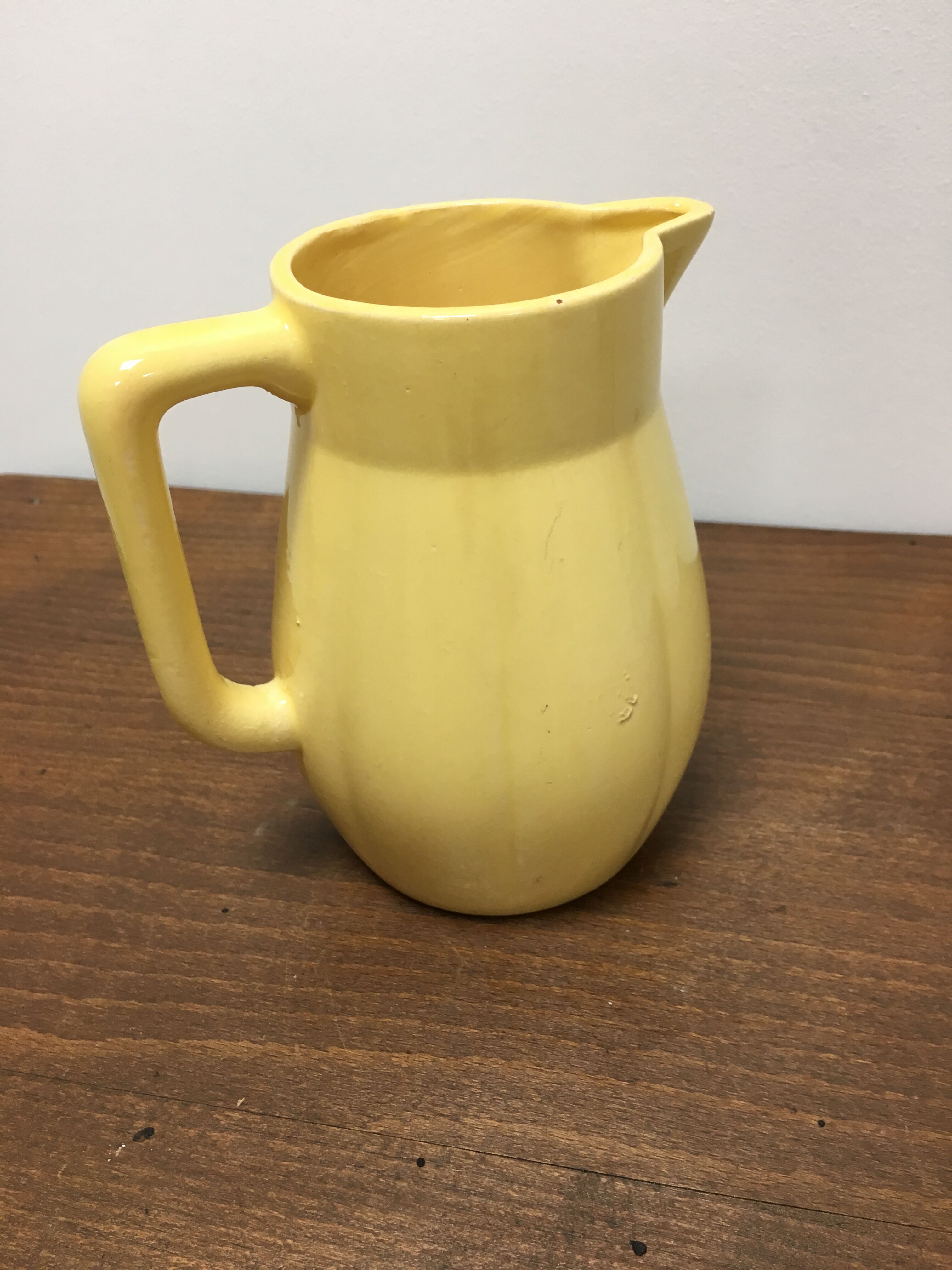 Vintage yellow pitcher