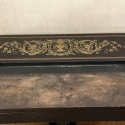 Napoleon III secretary with tiers - Blackened wood, enhanced with brass 19th century