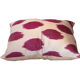 housse de coussin tachetée rose fuchsia
