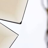 Italian chandelier in brass and beveled glass