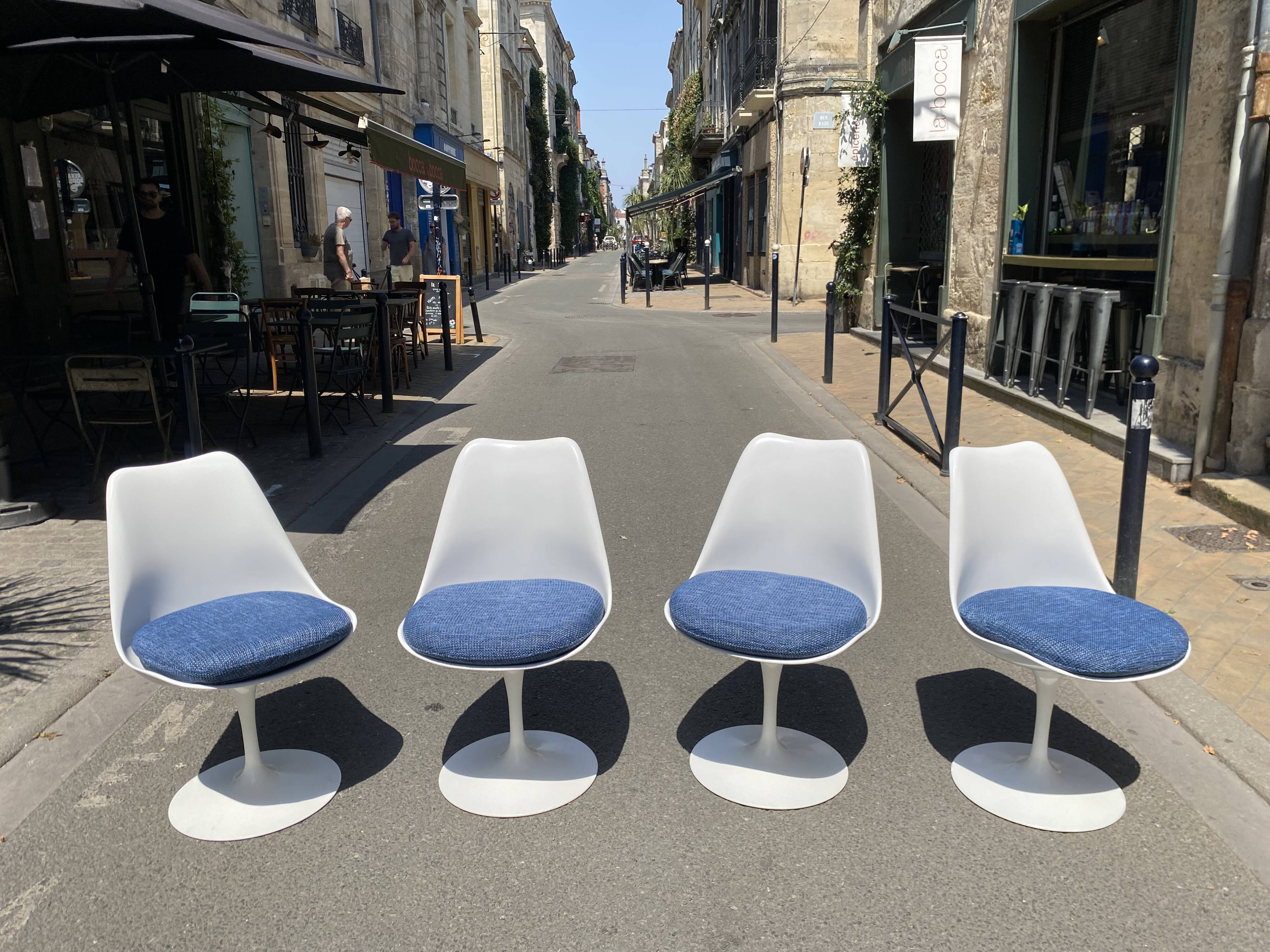 Tulip chairs by eero saarinen for knoll