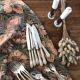 Series of 24 antique silver metal cutlery