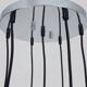 Vintage chrome metal waterfall pendant light with 7 lights Doria Leuchten. 70s