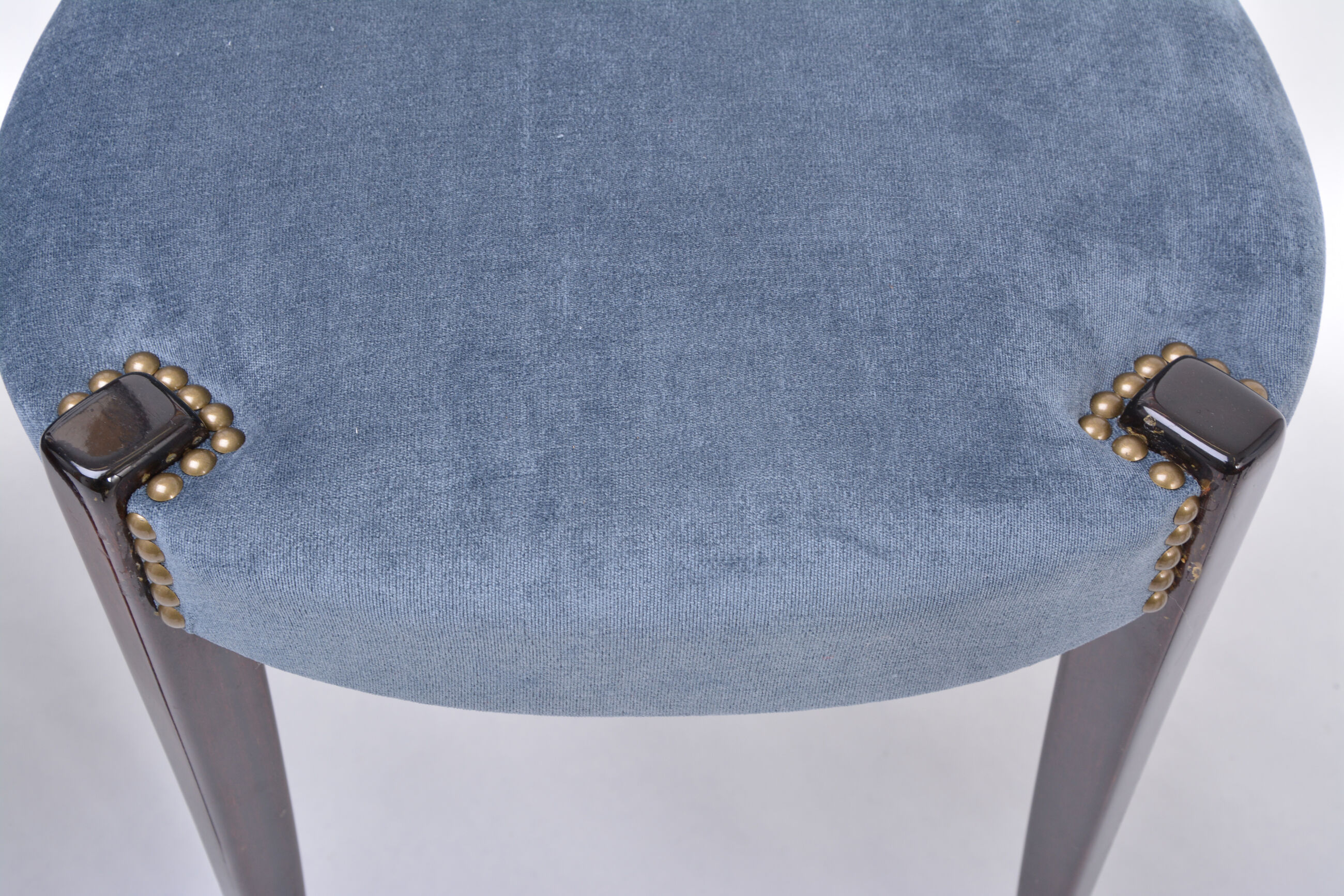 Set of four Italian Mid-Century Modern High Back dining chairs by Aldo Tura