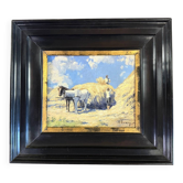 “Les moissons” huile sur carton, signée Hans Enzinger (1889-1972) Autriche
