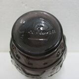 Smoked moulded glass vase decorated with antique scenes by G. de Feure