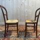 Set of 6 Louis Philippe straw chairs