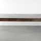 Large rustic dining table made of atmospheric elm wood with fine details