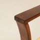 Pair of vintage curved beech armchairs, refurbished – Corduroy fabric