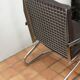 Leather armchair and chrome Italian design year 70