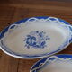 Deux raviers bleus "Odette" Digoin Sarreguemines