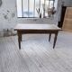 Solid oak farmhouse table with integrated extensions 1950