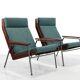 set of 2 Teak Rob Parry Lotus armchairs for Gelderland, 1960s