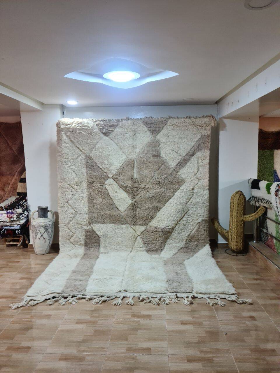 Authentic Beni Ourain Rug 300x200 cm - 100% Wool, Handmade