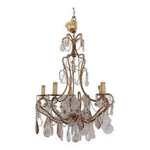 lustre a pampilles couleur