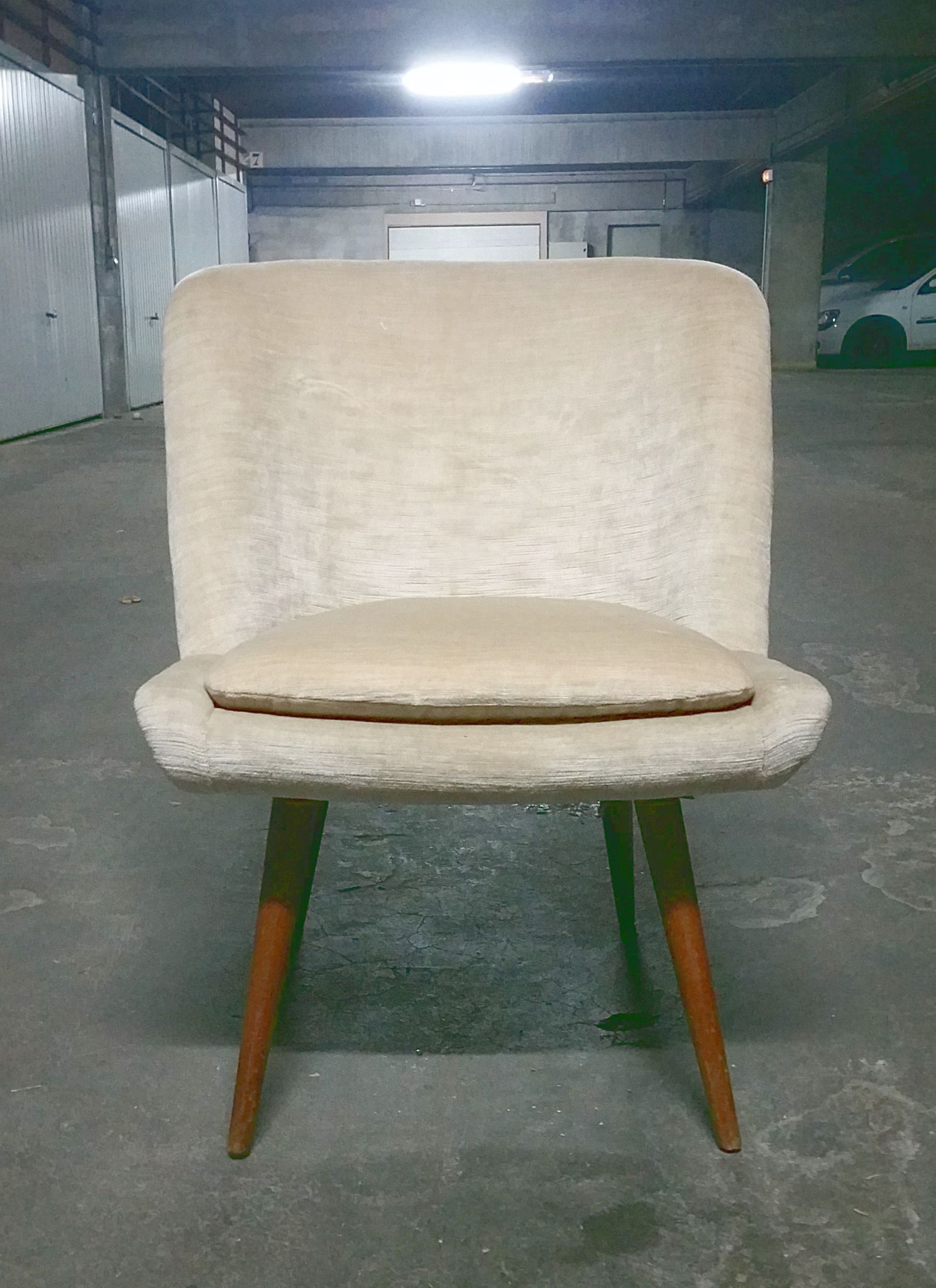 Fauteuil danois chauffeuse scandinave années 50/60