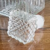 Carafe en verre pointe de diamants étiré