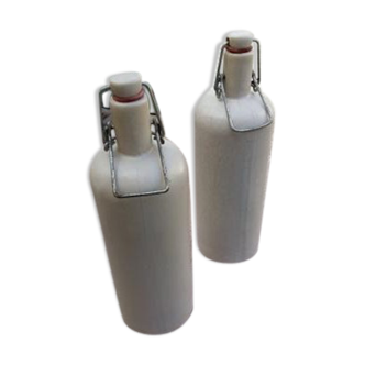 Pair of stoneware bottles