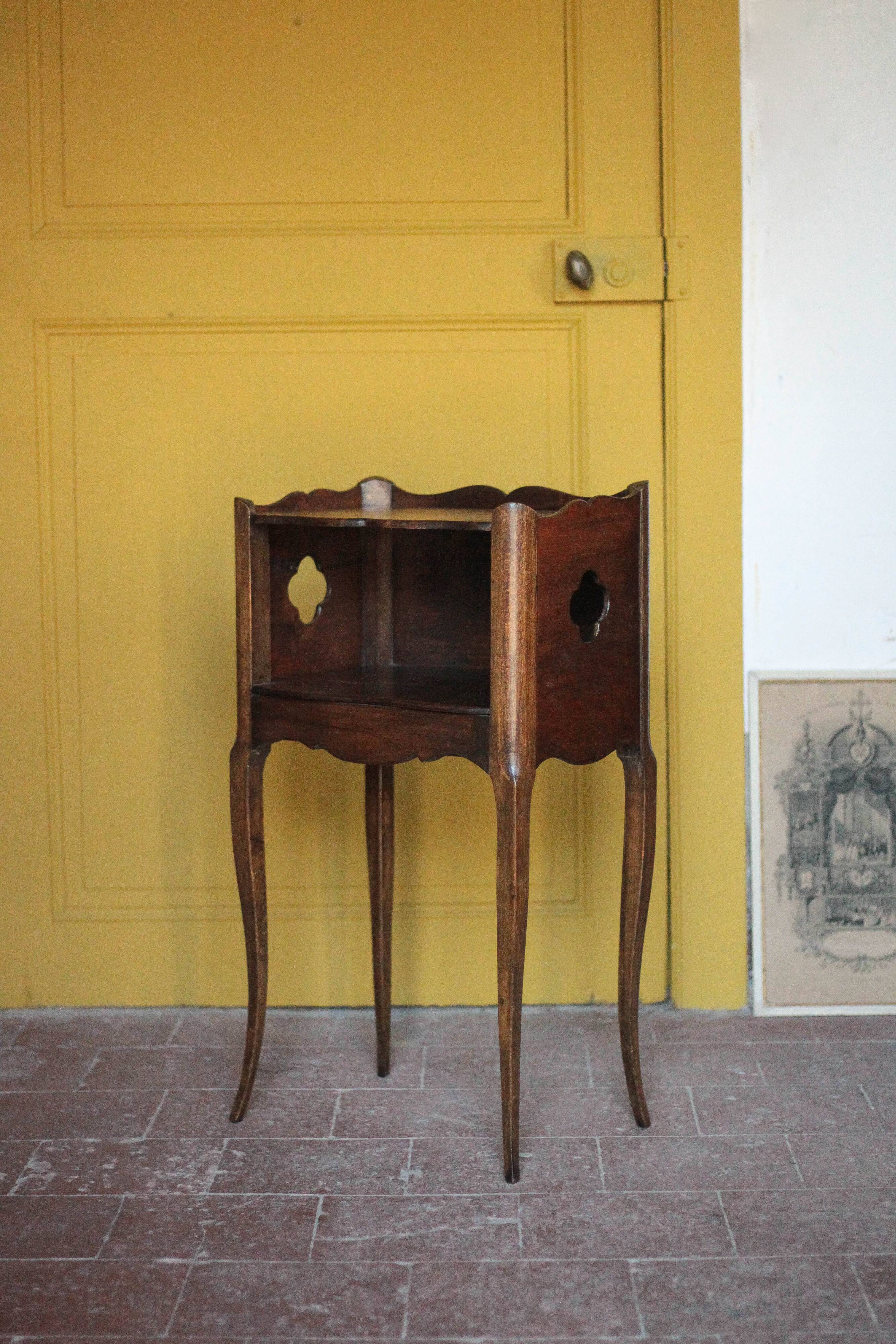 Bedside table, nightstand wood, accent furniture, antique furniture