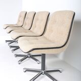 Set of 4 Strafor 451 armchairs by Randall Buck, 1970s