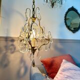 Pendant chandelier with crystal tassels