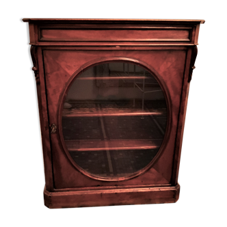 Vitrine ancienne bois au charme anglais