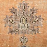 6x9 Pastel Orange Oriental Handmade Vintage Rug, 200x290Cm