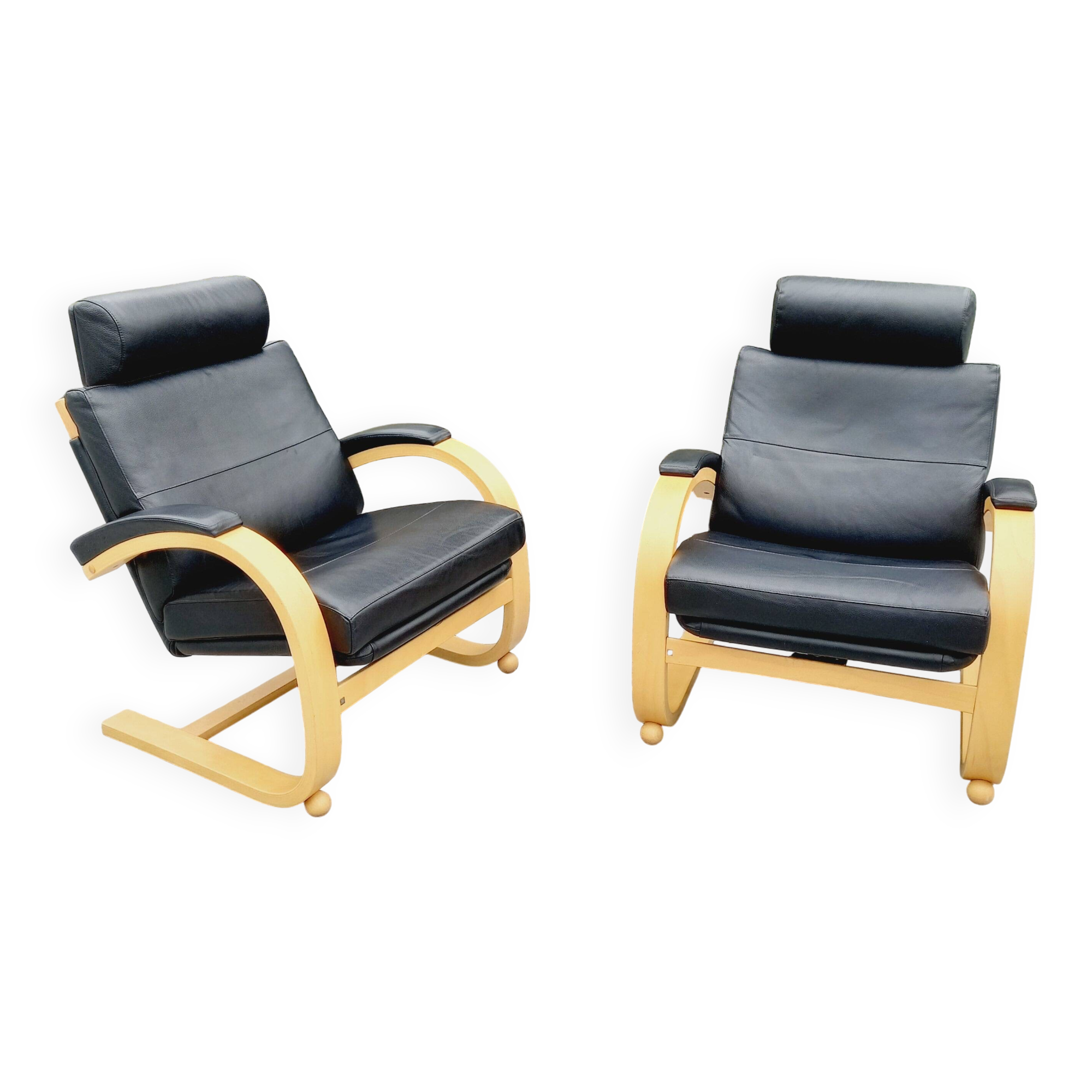 Pair of NELO Scandinavian armchairs