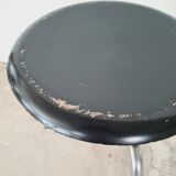 Set of two black "Dot" stools by Arne Jacobsen for Fritz Hansen