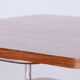 Bauhaus Side Table in Caucasian Walnut and Chrome-Plated Steel, 1930s