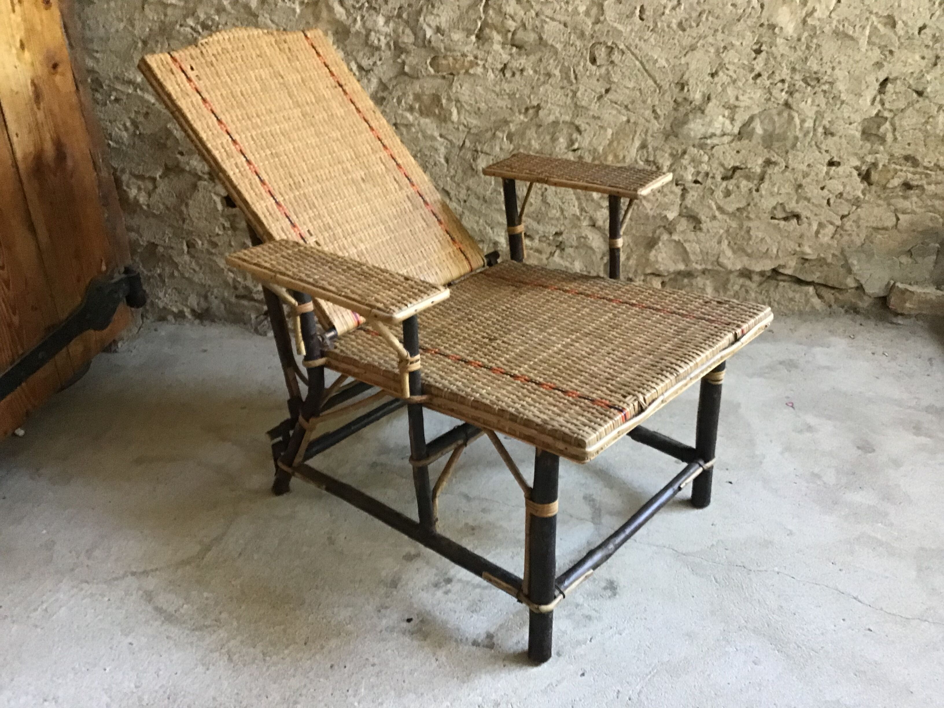 Antique chaise longue