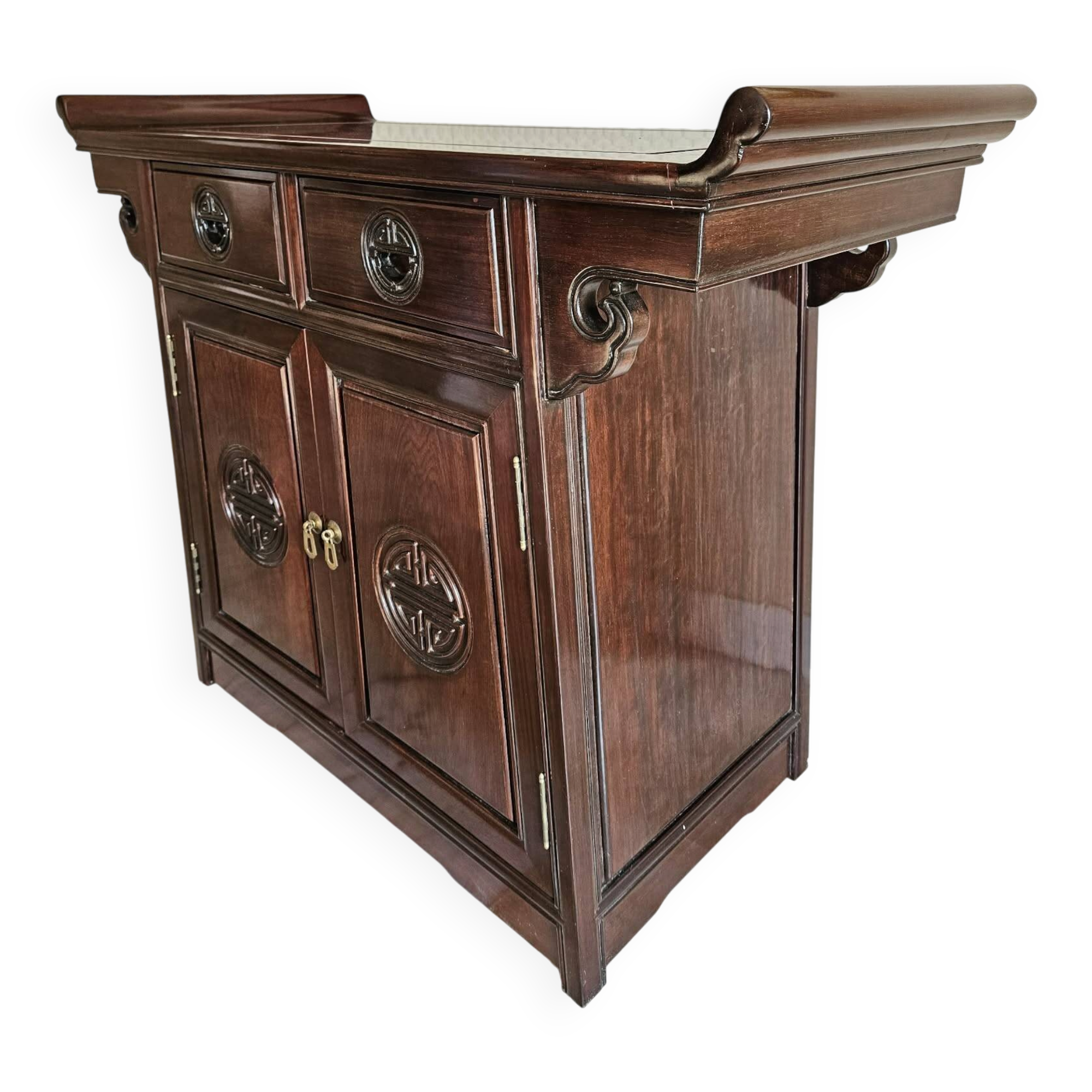 Chinese Wooden Buffet - Longevity Patterns - 96x46x81cm
